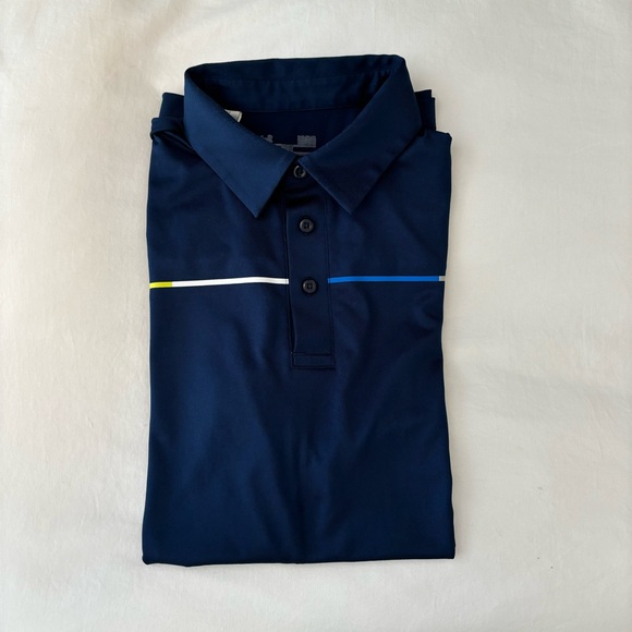 Under Armour Men’s Navy Golf Shirt - Picture 3 of 4